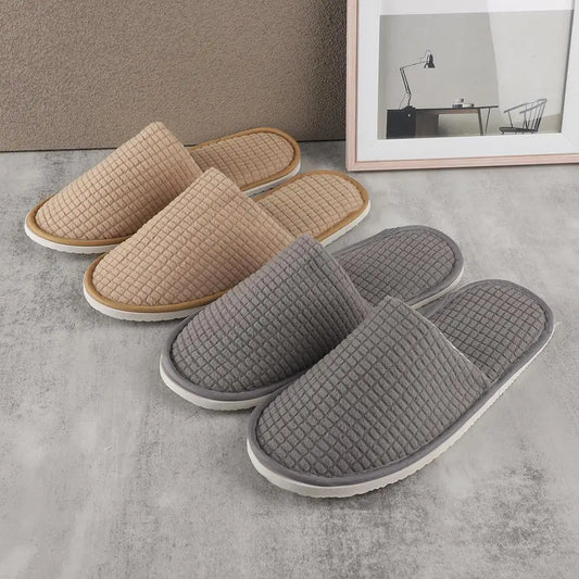 Pantuflas de Hotel Antideslizantes Felpa Invierno Unisex