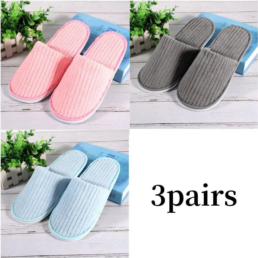 Pantuflas Desechables para Hotel Antideslizantes (3 o 1 Par)