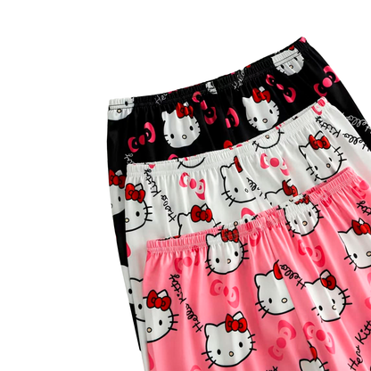 Conjunto de Pijama de Franela, Tejido Térmico Suave con Cintura Elástica para Mujer