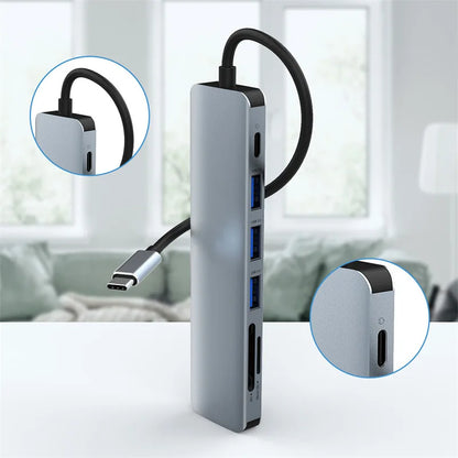 Rankman Hub USB-C 4K HDMI con Carga PD y USB 3.0