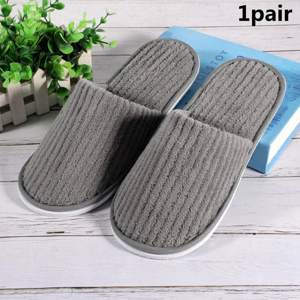 Pantuflas Desechables para Hotel Antideslizantes (3 o 1 Par)