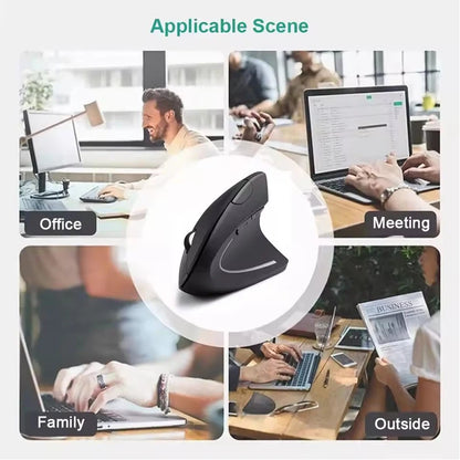 Warvank FK10 Mouse Vertical Ergonómico Inalámbrico 2.4GHz 1600 DPI