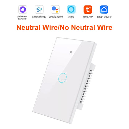 Interruptor Inteligente WiFi Táctil Compatible Alexa y Google Home