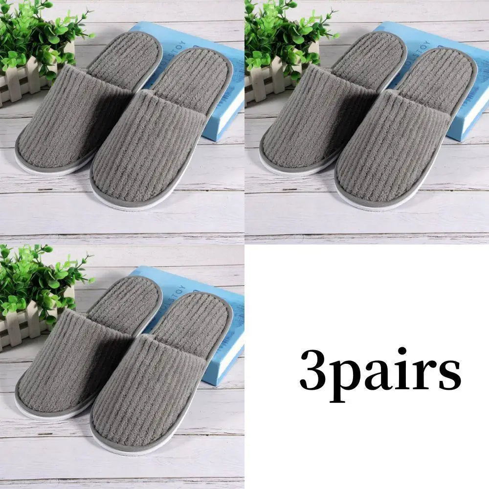 Pantuflas Desechables para Hotel Antideslizantes (3 o 1 Par)