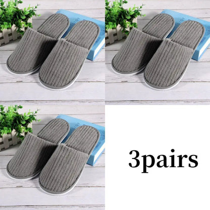 Pantuflas Desechables para Hotel Antideslizantes (3 o 1 Par)