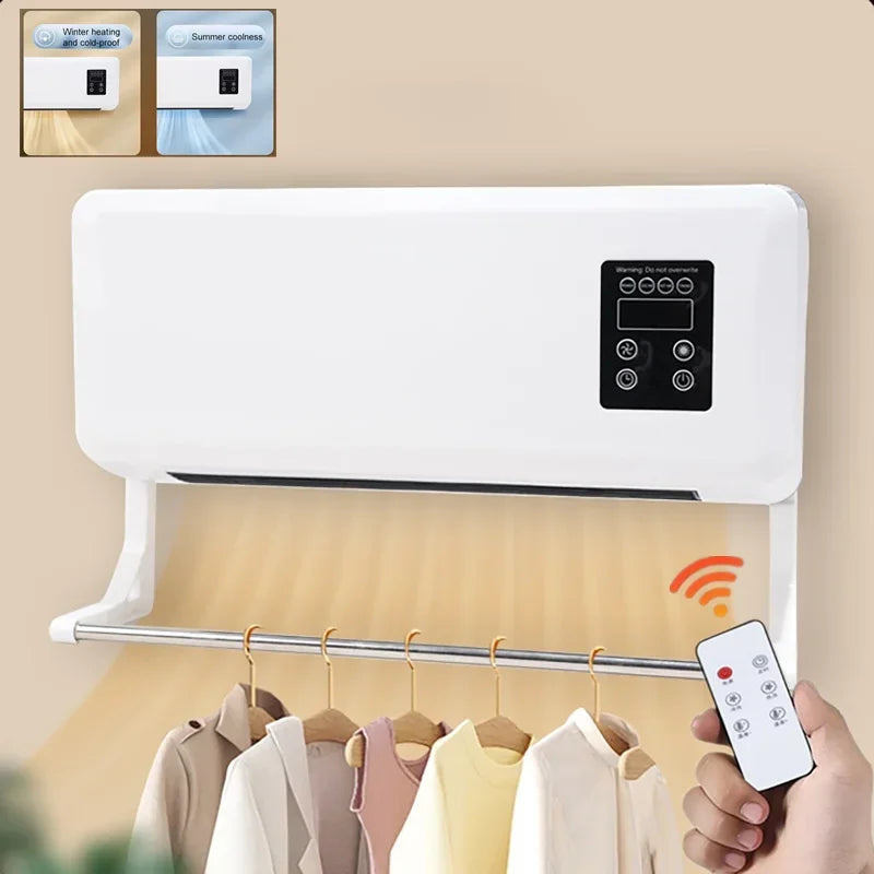 Mini Calefactor y Ventilador de Pared 2 en 1