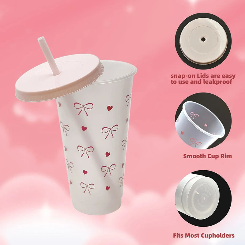 Lindo vaso de agua estético Kawaii para café, té y jugo