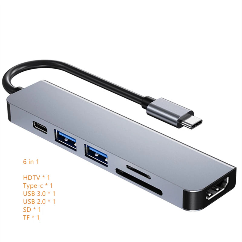 Rankman Hub USB-C 4K HDMI con Carga PD y USB 3.0