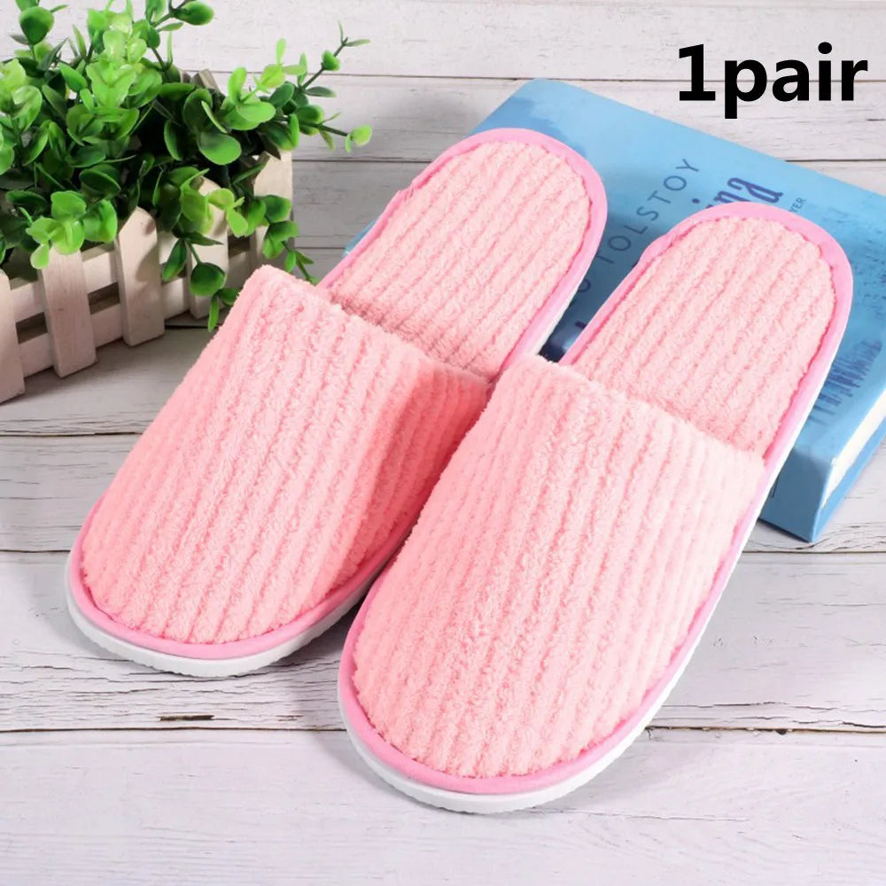 Pantuflas Desechables para Hotel Antideslizantes (3 o 1 Par)