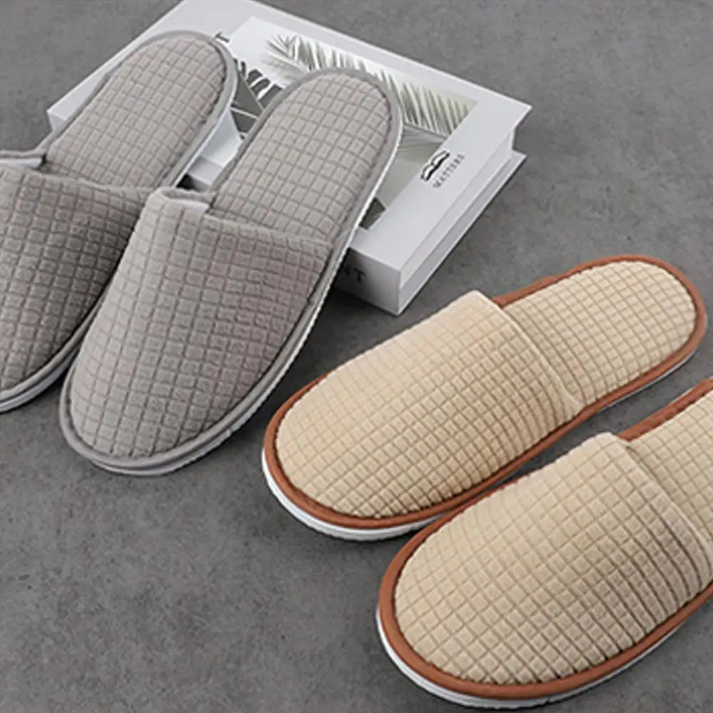 Pantuflas de Hotel Antideslizantes Felpa Invierno Unisex