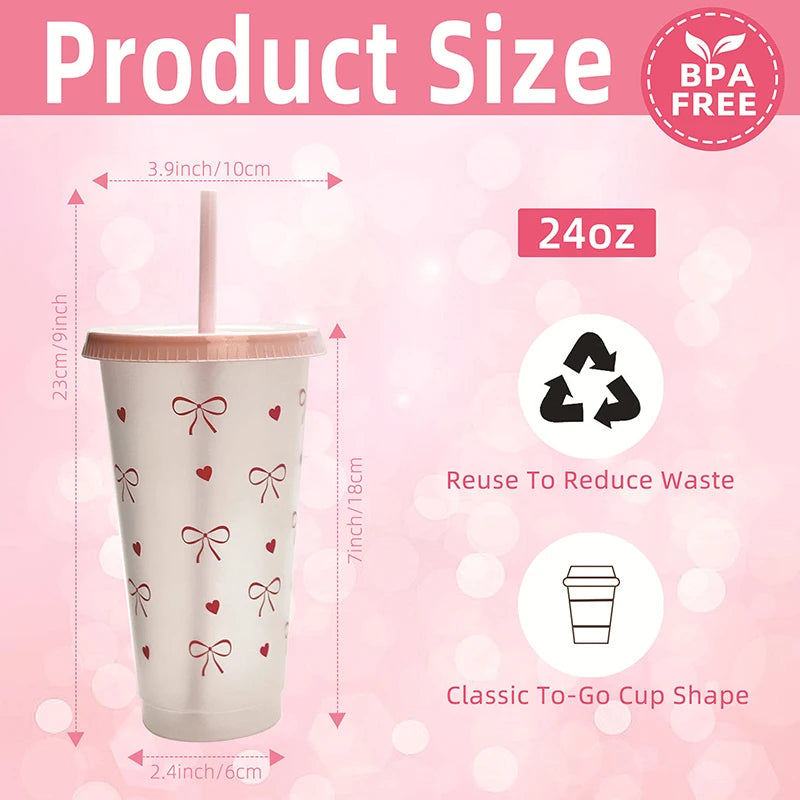 Lindo vaso de agua estético Kawaii para café, té y jugo