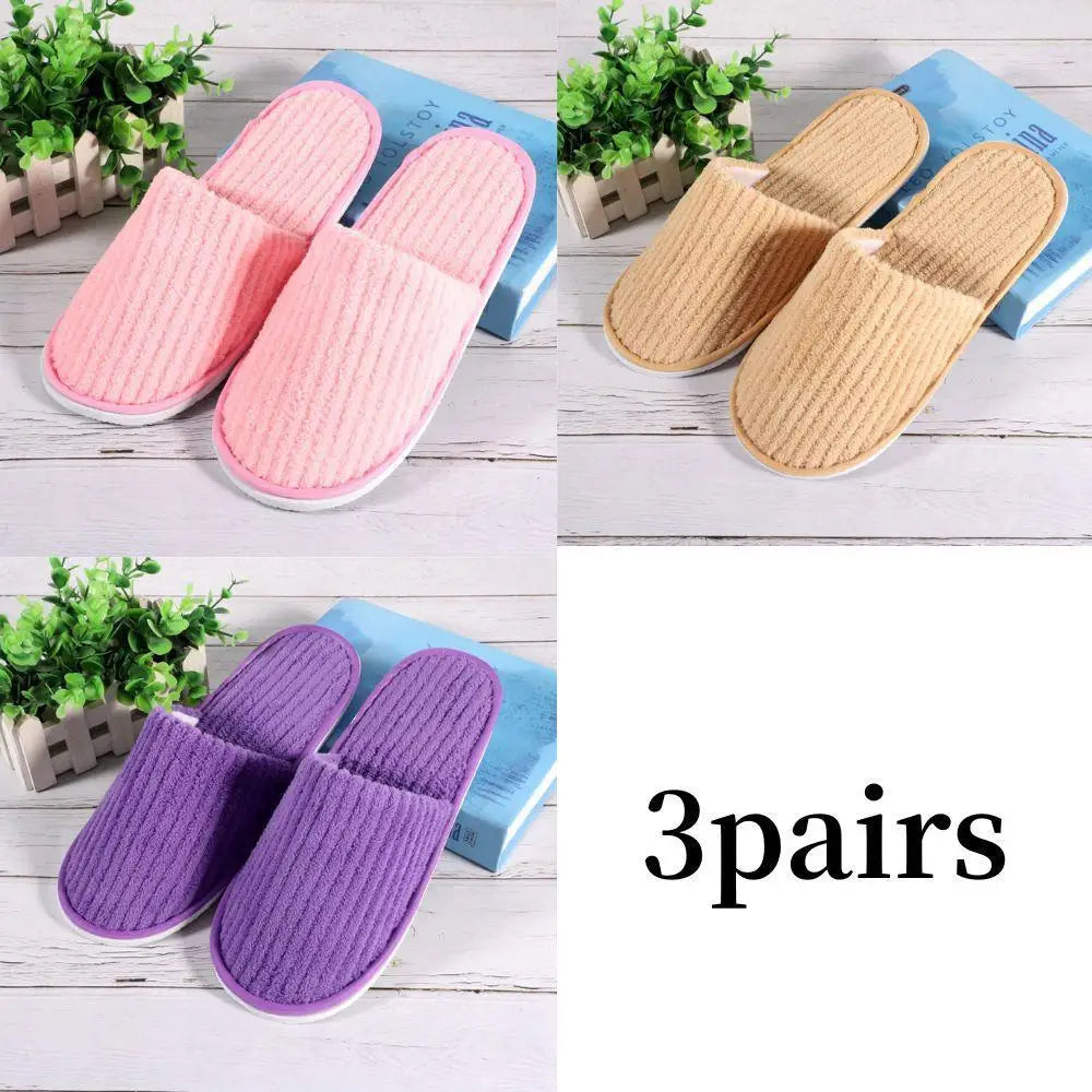 Pantuflas Desechables para Hotel Antideslizantes (3 o 1 Par)
