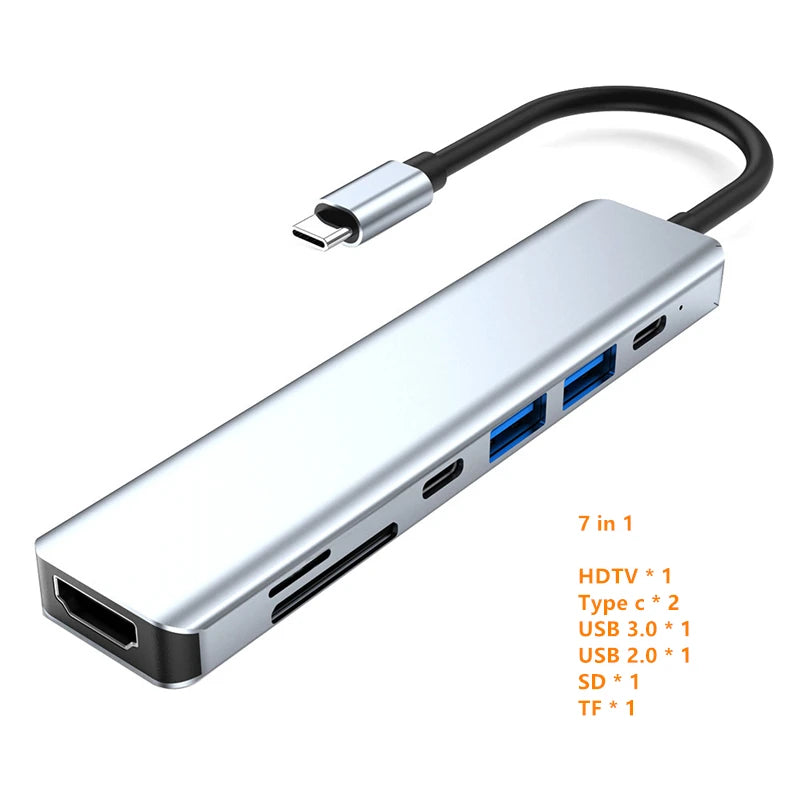 Rankman Hub USB-C 4K HDMI con Carga PD y USB 3.0