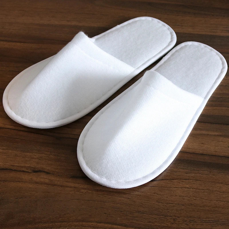 Pantuflas Desechables Unisex Punta Cerrada para Hotel