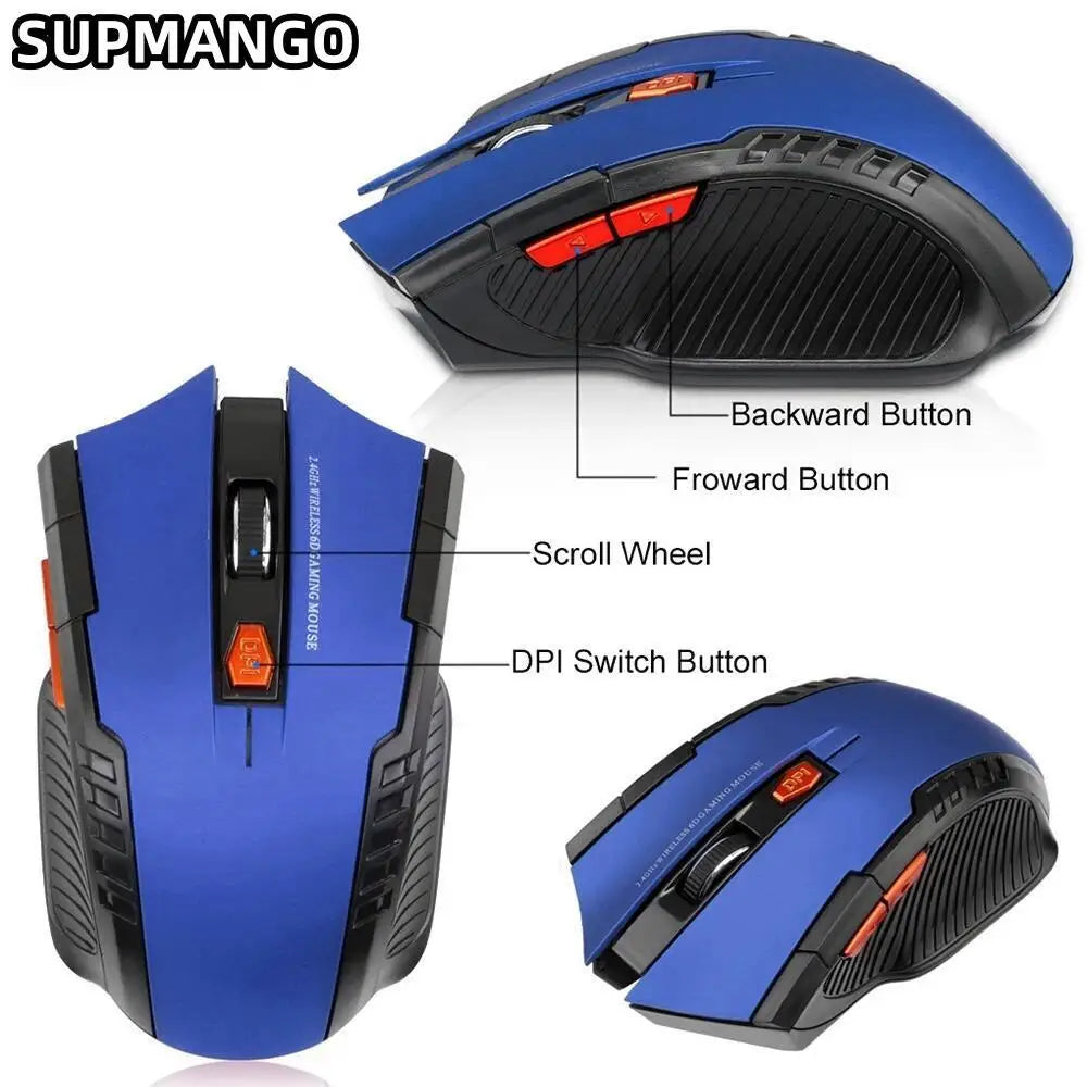 Supmango 113 Mini Mouse Inalámbrico 2.4GHz Óptico USB