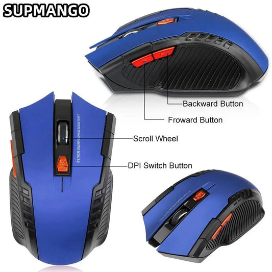 Supmango 113 Mini Mouse Inalámbrico 2.4GHz Óptico USB