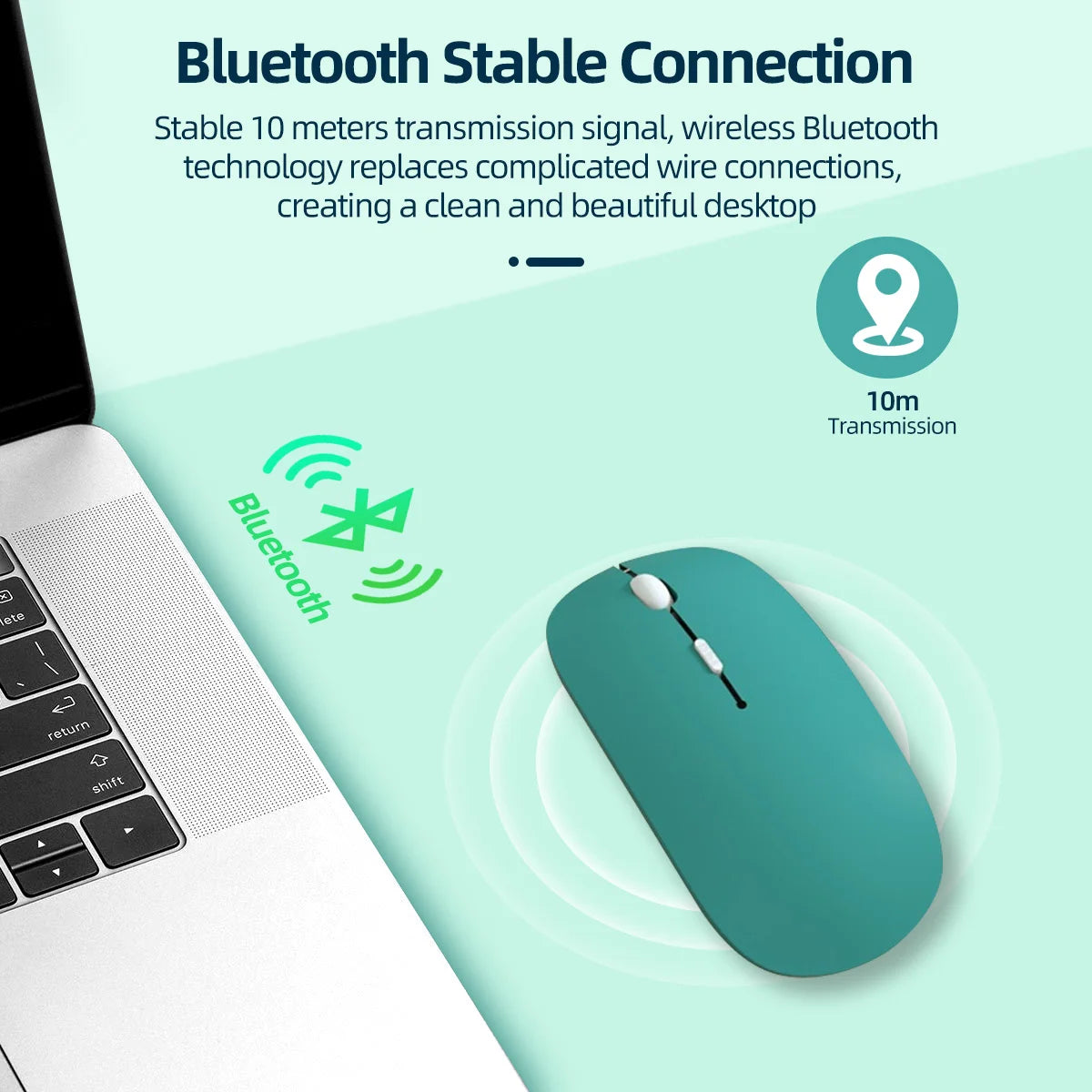 Mouse Bluetooth Inalámbrico para iPad y Laptop Colohas
