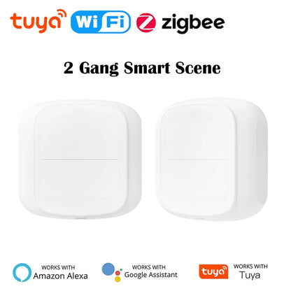 Interruptor de Escenas Inteligente WiFi/Zigbee Compatible Tuya