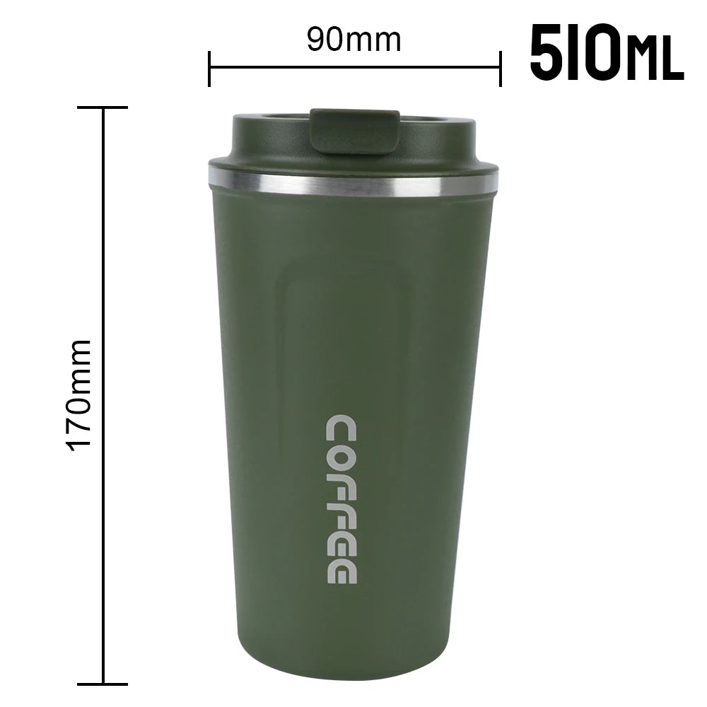 Taza Térmica de Acero Inoxidable 380/510ml Antifugas