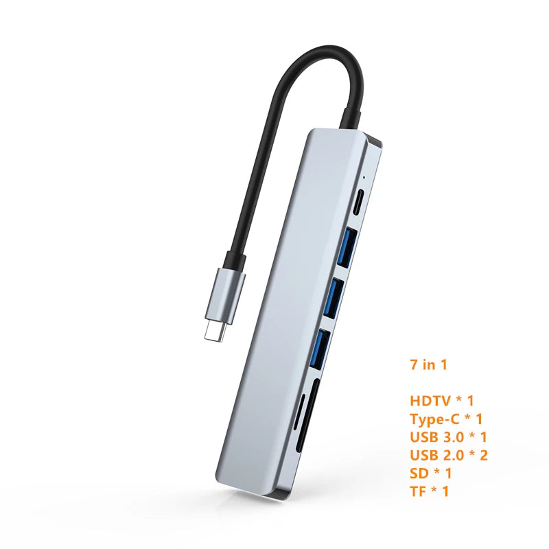 Rankman Hub USB-C 4K HDMI con Carga PD y USB 3.0