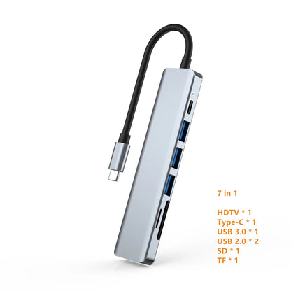 Rankman Hub USB-C 4K HDMI con Carga PD y USB 3.0