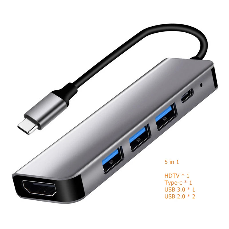 Rankman Hub USB-C 4K HDMI con Carga PD y USB 3.0