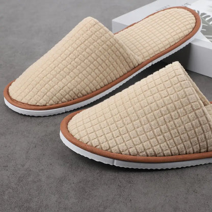 Pantuflas de Hotel Antideslizantes Felpa Invierno Unisex