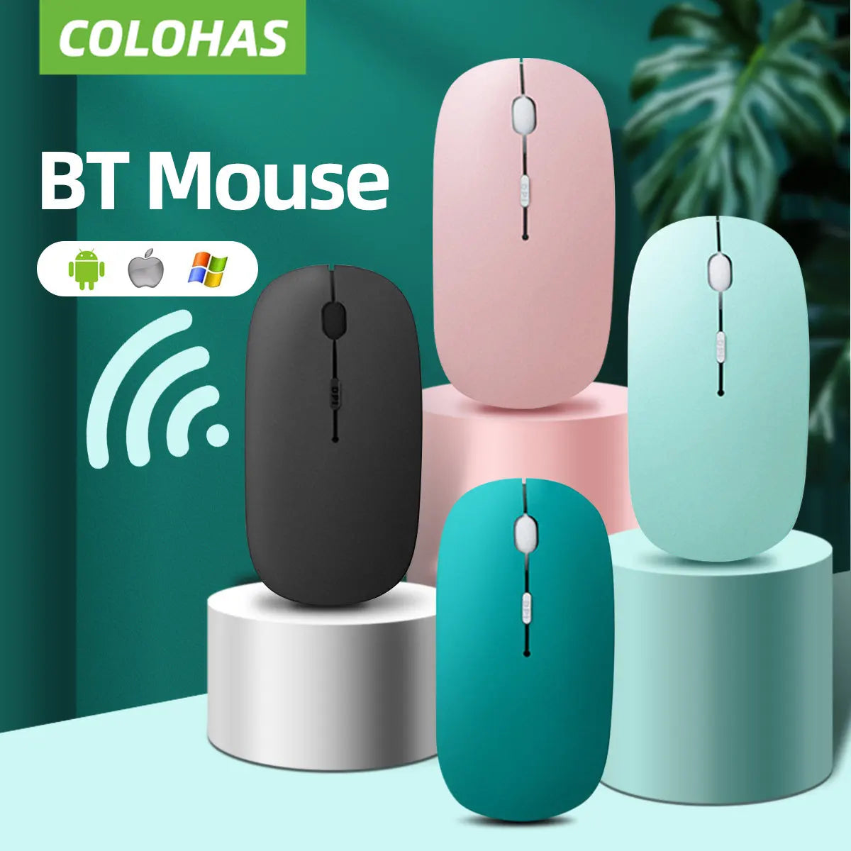 Mouse Bluetooth Inalámbrico para iPad y Laptop Colohas